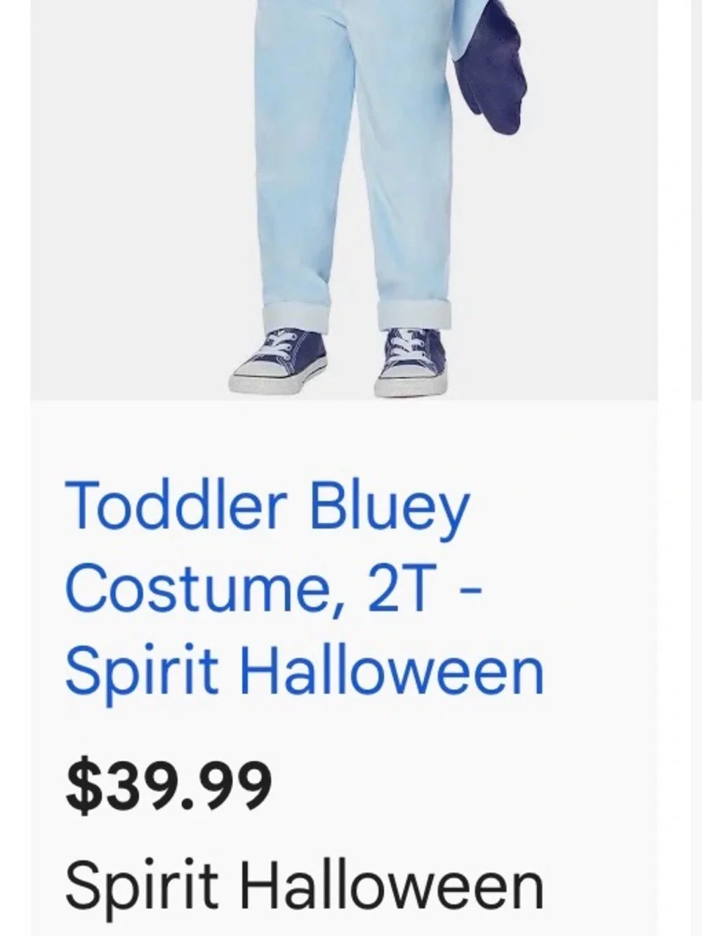 Toddler Bluey Costume 2T from Spirit Halloween